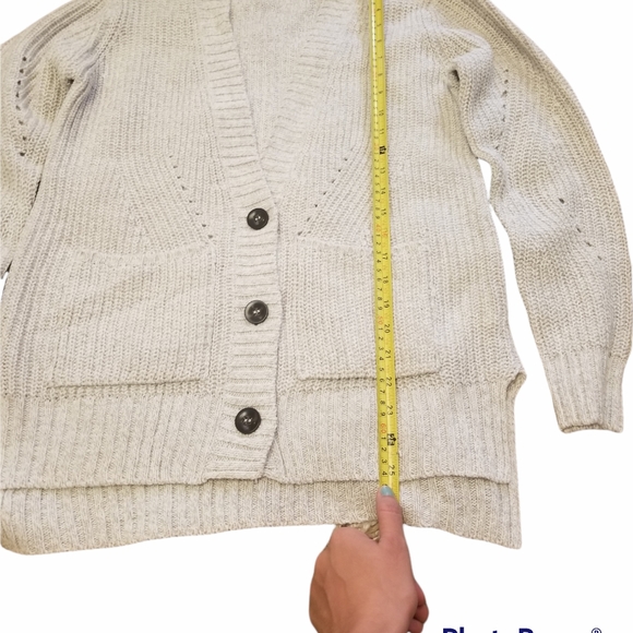 MYHAILYS drop shoulder textured cardigan.XL+ New never worn.Gray marl. O… - Picture 5 of 8